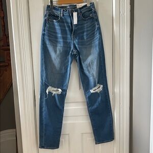 NWT American Eagle Outfitters High Rise Blue Jeans x-tra long